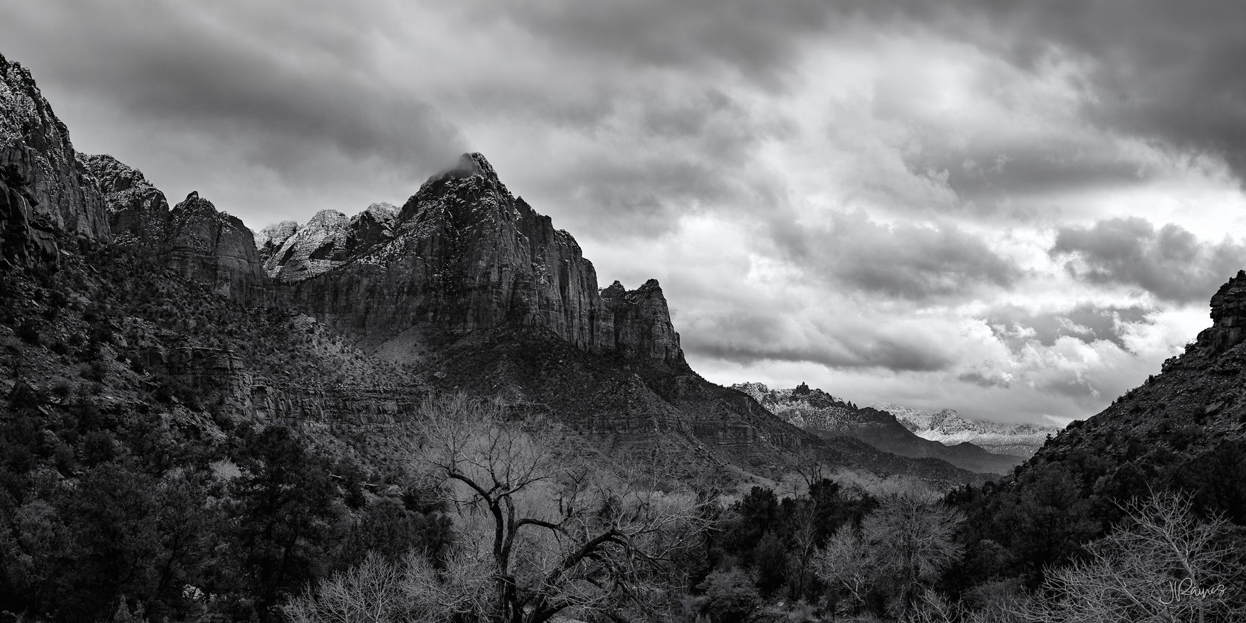 Zion National Park Watchman in winter