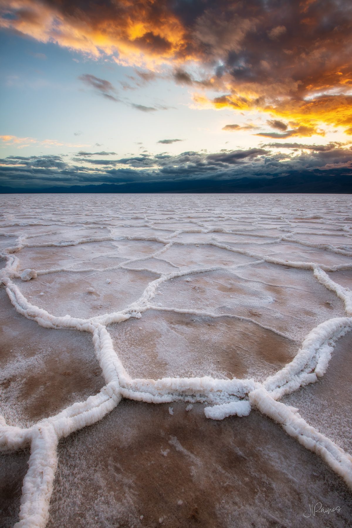 Salt flats at Badwater Basin in Death Valley