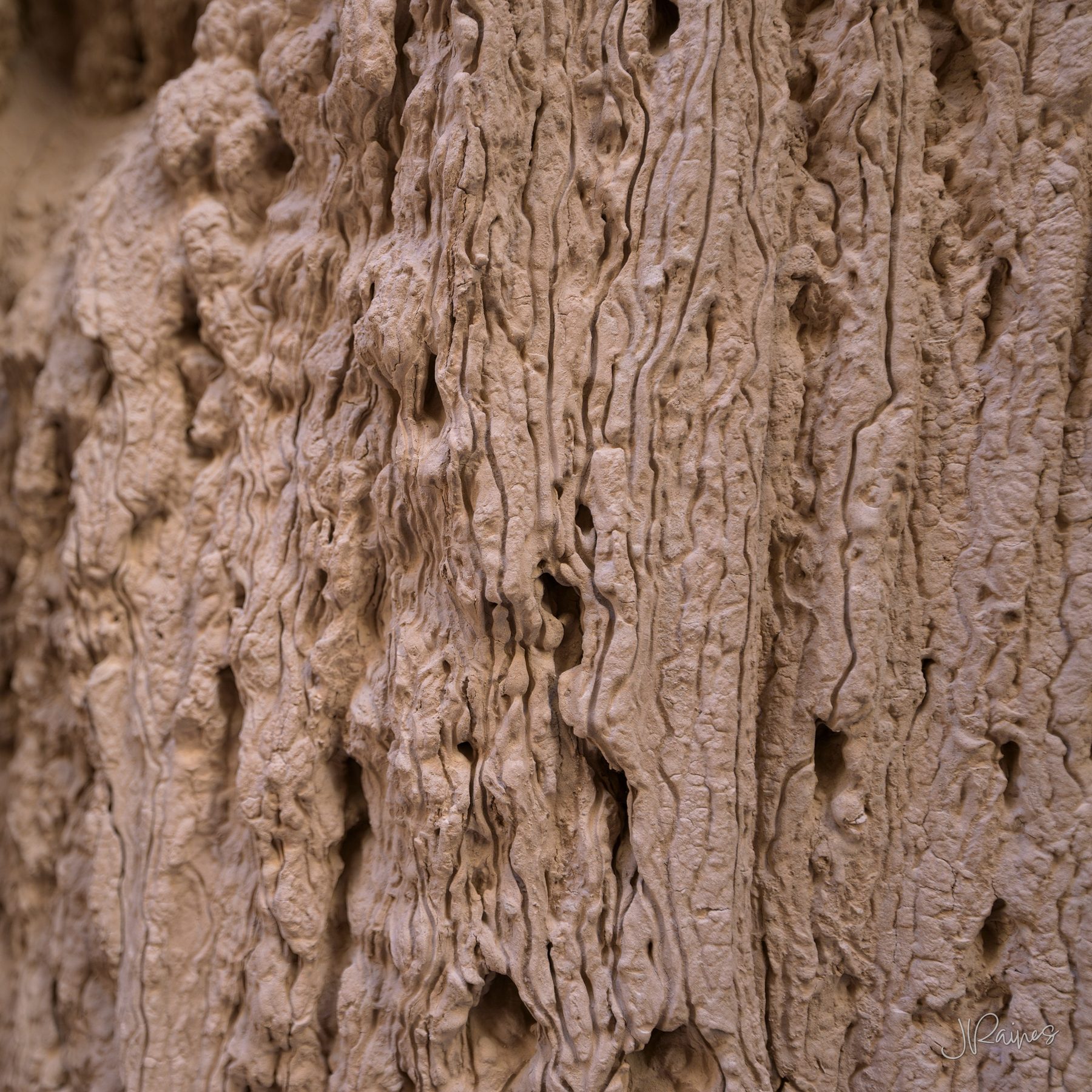 Rain-eroded clay at Cathedral Gorge State Park, Nevada