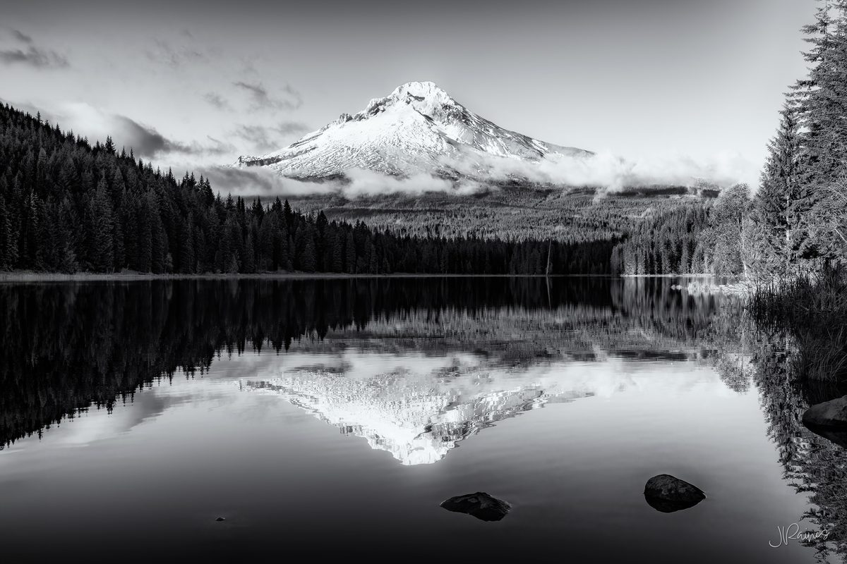 Mount Hood reflected in Trillium Lake, Oregon