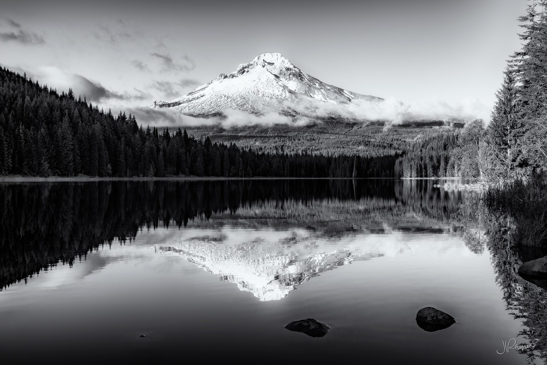 Mount Hood reflected in Trillium Lake, Oregon