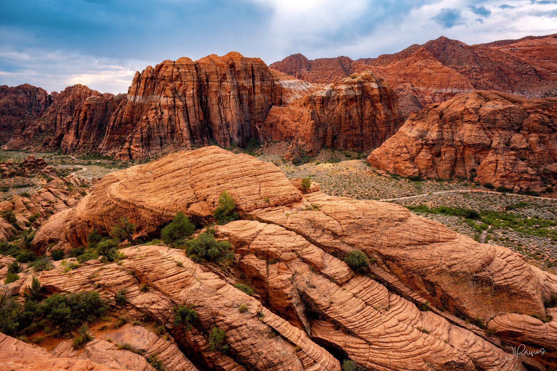 Snow Canyon cliffs at sunset in Utah