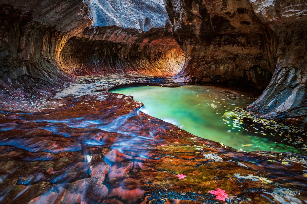 Zion National Park Subway in autumn